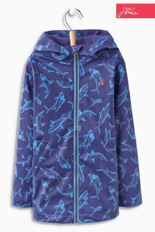 Navy Little Joule Shark Waterproof Jacket